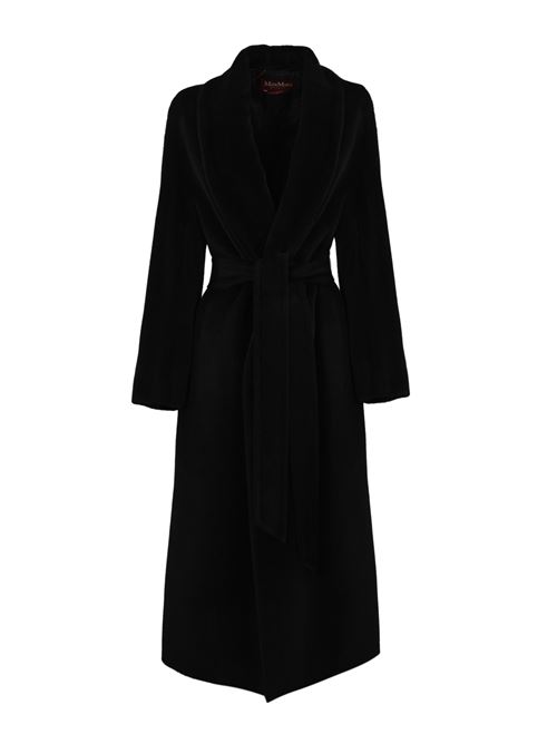 Cappotto USA in alpaca e lana nero MAX MARA STUDIO | 2426016071600005